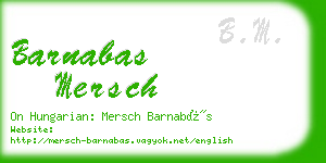 barnabas mersch business card